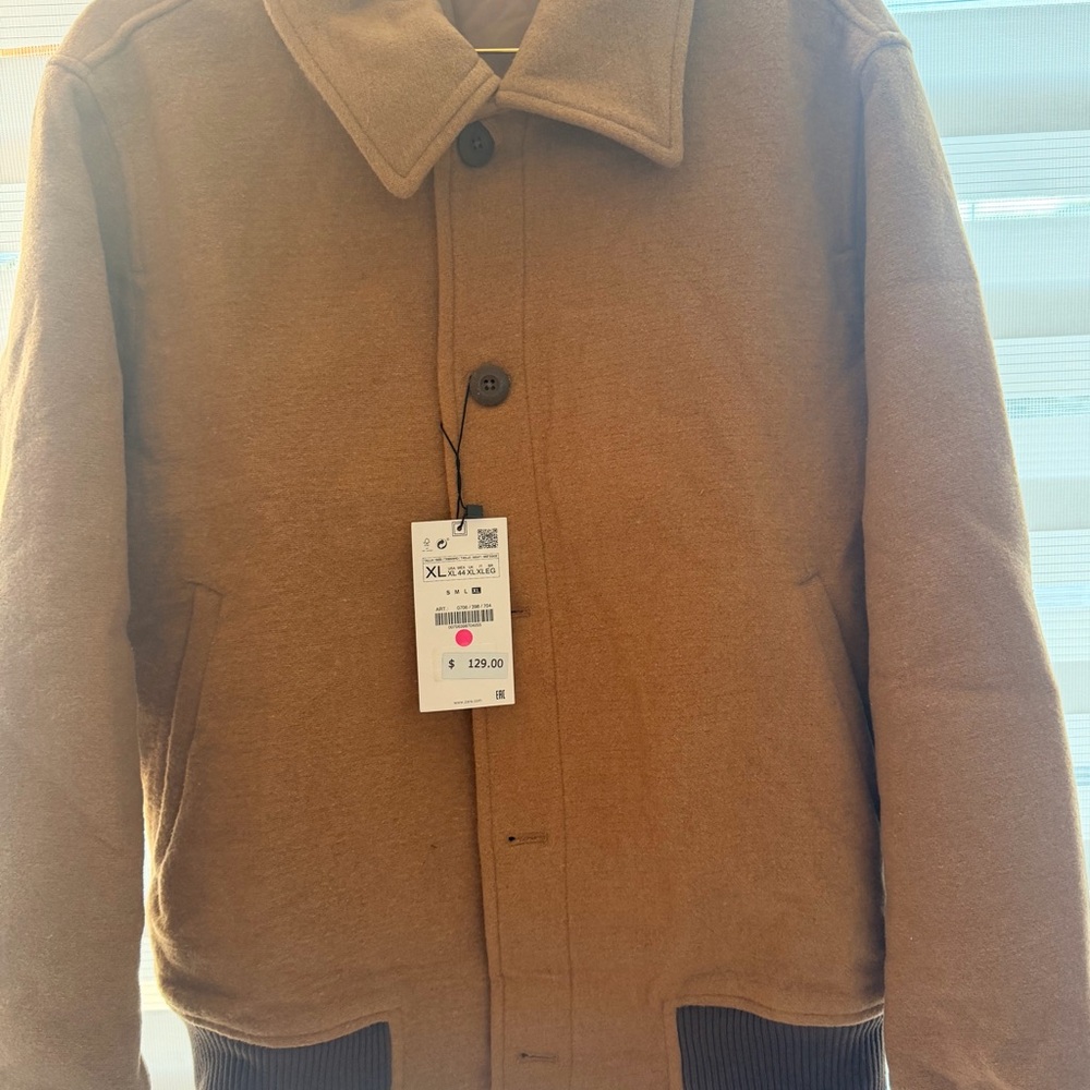Zara Men's Brown Shirt Jacket